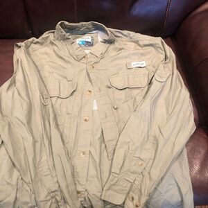 Magellan Outdoors Men's Beige Utility Shirt Jacket